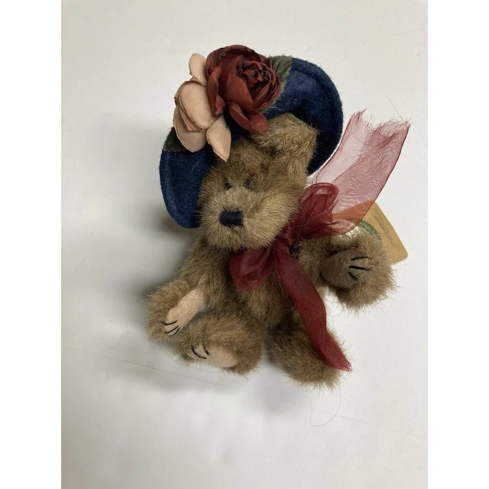 Boyds Bears Yvette Dubearry Archive Collection 6in Plush Bear Hat Ribbon 918431